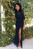 This dress is absolutely stunning ! It's exceptionally elegant and fits perfectly on me ! I wore on it two occasions and both times it was absolutely stunning! I got compliments throughout the night from people telling me how much they loved my dress and how beautiful I looked in it - Jessica J.