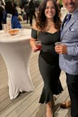 I got a medium and I'm 5'1, so it was a little long. But I wore heels so it was a good length! Fit me perfectly and I got so many compliments. If you are on the fence, just buy it! - Breanna G.