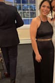 Love the dress. It's comfortable, just bought a belt to make the dress pop out a little bit. It's also a little long. - Ana G.