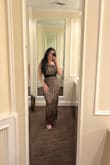 Brought the dress for a graduation dinner, had to get a belt to tighten the waist and it made the dress look better. - Ana G.