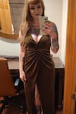 Honestly no picture does this dress justice! The color, the fabric, the style is so beautiful and elegant. I got so many compliments. I originally had some shipping issues but the customer service was AMAZING!!! I will be ordering more from this site in the future. - Caroline G.