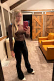 I love the way these long sleeve tops fit. Comfy, tight but cozy. I have the striped one as well. I'm usually an XS, but I ordered a S, and it fits perfectly! - Alex B.