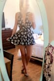 I usually struggle with rompers and my butt popping out of the bottom of the shorts, but this fits perfectly. It honestly looks like a short dress on. I haven't figured out my favorite way for it to be worn on the top portion yet. There are so many options with this romper. It has a high quality and silky material. It feels so nice on! - Courtney H.