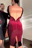Statement piece for sure! I wore it to a work Christmas party and got complimented well into the following week. Shoulders and sleeves were just a smidge loose but not dangerously so. I wore outfit tape just in case but it didn't adhere to the inside of the material. It wasn't a big deal, just had to pull back the shoulders once in a while. 8/10! - Martina F.