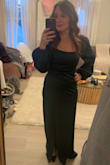 This dress was amazing. I got so many compliments, and it fit perfectly. It was comfortable, and the slight detail around the midsection was great camouflage for someone (me) who has had two C-sections. :) - Kara A.