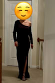 Dress fits beautifully! It is very comfortable, flattering, and elegant! I got so many compliments! - Jenny H.