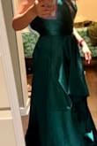 Love this dress. This cut fits me perfectly, but the Med isn't for my wide rib cage. I had to exchange for a large. I didn't get a good pic but you can see where the back tents because it won't zip all the way up. - Esmeralda A.