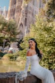 So happy to find this dress, it fit me perfectly and made me feel so beautiful. Every detail of this is just stunning. I highly recommend it. - Maria F.