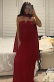 I love this dress. Very flattering, even though not skin-tight. It is long, unfortunately, for us short girlies. Will probably get it hemmed, but besides that, its quality and functionality it's great! - Brooke V.