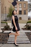 The dress fit perfectly and was very comfortable! I've worn it many times to school ceremonies and at commencement! - Mya P.