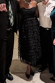 I wore this at my work holiday masquerade themed party, and it was a hit. The dress is very comfortable and lightweight. I ordered it in black, size large. - VIRNA J.