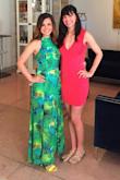 Beautiful print that reminds me of "the J-Lo dress" It was too long but getting hemmed was easy! Love the way it moves when I was walking/dancing! - Stephanie A.
