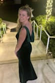 This dress was everything I hoped for. It was beautiful, elegant, and comfortable. We attended a black tie wedding over Thanksgiving and this dress was the perfect gown. I received many compliments from other wedding guest attendees and even the staff working at the wedding. Love it and would absolutely recommend buying it. I originally purchased the black one in this style and that was beautiful too, but the emerald green is what I landed on and I was obsessed. - Stephanie C.