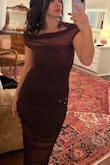 Skintight, a little tight in the armpits, but I felt so gorgeous in this dress - Christina