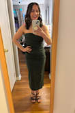 Perfect for a holiday party! Comfortable and cute, and flattering! Runs big, so I sized down a whole size, and it was still slightly large in the chest, but fit well! - Amanda B.