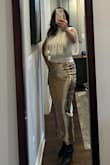 Love this skirt - paired it with a fun top for a holiday dinner out and plan to wear with a cozy sweater for Xmas Eve.  Comfortable!  Does drop sequins, but no noticeable bare spots so far. - Katherine J.