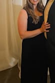 I loved this dress, and I am so happy I bought it. It is so comfy, and I loved the way it looked on. I bought it for a winter inside wedding, and it kept me warm. The weight of the dress wasn't too heavy, but heavy enough to not move around. I also loved that I could wear a regular bra with it (strapless wasn't necessary). I had no idea it was velvet until it arrived, and I got so many compliments. 
The deep V was a little too boobalicious for me, so I just added a piece of black fabric to where I get comfortable. It was amazing, and I can't wait to find another event to wear it to. - Kelsey K.