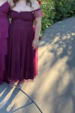 I felt like such a princess in this!!!! Such a great option for a wedding or holiday party. :) I will say I got a size bigger than I normally would in this brand just to be safe, and I would have been totally fine in my normal size if I had gotten it. - Brooke M.