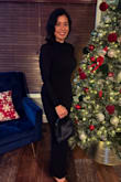I ordered this dress for my birthday, and it fit perfectly on me. The length was just right for the heels I paired with it. The material made walking, sitting, and eating lots comfortable. I am very pleased with this dress. Compliments were given!!! - Tara V.