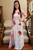 I absolutely loved this dress! It was just a tad tight around the waist but that's my fault as I was hoping to shed just a few more pounds in my stomach!!! I was obsessed and I got compliments from EVERYONE at the party! So beautiful! - Kelsy S.