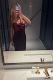 YOU NEED THIS DRESS!!! The strapless has a slip free grip that even works with a smaller chest. The burgundy velvet with the bow was absolutely perfect for a Christmas wedding. I can't even count how many compliments I got on this! LOVE - Amanda B.