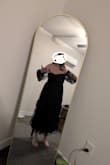 I ordered this dress confidently because I was so happy with my last purchase but its almost unwearable. It looks cute in theory but there's literally nothing keeping the top up on me. The sleeves are only decorative and the top isn't secured at all. And I'm 32DDD so there's no way I'm just not filling it out lol. I missed the window to return so I might attempt to wear it one day but I'll have to use a lot of fashion tape to secure it. If customer support is listening, it still has all the tags, I'll take store credit! - Mary L.
