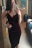 I'm so glad I got this dress. Very sleek and sexy. I can't wait for the holidays to wear it! - Heather C.