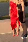 Just beautiful, well made, and comfortable - even with the heel!! In the pic both dresses are from Lulus too. - Yery Q.