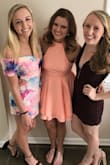This dress is so incredibly flattering and made me feel so pretty! It's cute and comfy, runs a little tight but only because it is form fitting at the top. The skirt is super flowy and flirty. - Tara B.