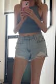 I like these shorts. They run slightly small, but I wouldn't go up a size because then it would be too big. I wore them a lot in the summer. - Vivian S.