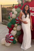 Wore this dress to multiple Christmas events and it was comfortable and fits nice without straining my body. Only problem I had with it is the straps. They're not adjustable and was too long for me. - Quimpie T.