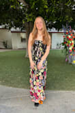 This dress is GORGEOUS!! It fit me perfectly, and I got so many compliments on it.  It is perfect for a more formal/dressy event. I picked it out for my mom's memorial service since she loved flowers, and it was just so perfect. She would have loved it. - Jourdan G.