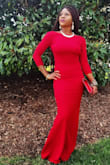 This dress felt and look very sexy. I wore it a wedding and got so many compliments. I loved how it felt on. I could easily dance in it. The color is beautiful. The fit was spectacular! I'm 5'3", 130lbs and got a xs and it fit perfectly! - Munah G.