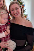 This outfit was so flattering and comfortable for my holiday party. I usually wear a small top and medium pants, but the small size fit great, and the sleeves stayed in place really well as I moved around. This outfit has just the right amount of sexy with the sheer panel and shoulders without being too skimpy for the winter. Love it! - Lauren G.