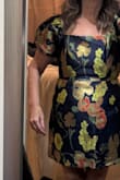 I wore this dress to a cocktail party, and it was very pretty, but I debated wearing it because I was very self-conscious of the length, but I got tons of compliments on it! Fits true to size! One downside was the zipper kept getting stuck about halfway up, and I was afraid to tug too hard and rip the dress. - Stephanie J.