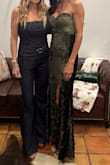 This dress fits like a glove, stays up, and has plenty of stretch. It was very comfortable standing and sitting, and long enough for me to- I'm 5'11 - and it was perfect with 4" heels. I got so many compliments. - Nicole M.