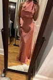 The dress fits very well and looks similar to the picture. I will definitely have to iron it, but I think it will be a great bridesmaid dress. - Naomi F.