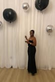 This dress was EXACTLY what I wanted. I received so many compliments all night. The fit was great! The length was perfect for my 5 heels. - SAUNDRA B.