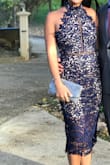 Loved this dress! Great quality and beautiful fit. The only problem was the neck clasps popped open a couple times but the dress was still so worth it. Highly recommend! - Renee C.