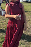 This dress is very pretty & flattering on! - Gina O.