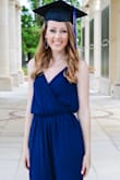 I saw this jumpsuit on the LuLus website and knew right away I HAD to have it for my college graduation announcements! It fits true to size and is SO comfortable! If you want a cute, light weight, jumpsuit this is the one for you! It also delivered really fast! - Amber F.