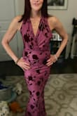 I originally got this for my husband's Christmas party and went crazy finally shoes to match however, the night of his party it was so cold. I haven't gotten to wear it yet so I decided to put this review up and show you what it looks like. - Stacey P.