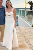 Wore this dress on our honeymoon and it was perfect for a fancy dinner night at our beach resort! I loved how it fit, wasn't too long for me which is rare since I'm 5'3. - Haley S.