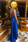 I wore this dress for New Year's Eve, and I loved it. Color blue royal, it is so beautiful, nice fabric and very very comfortable, usually I'm size M Lulus dresses buy after reading the reviews and medium not being available, I decided to get a small and it fits like a glove. I wore high heels. For reference, I'm a rectangle body type, bra 36A, 120 pounds. - Graciela S.