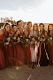 My bridesmaids wore this dress at my wedding and the color and style looked SO GREAT on them all! They all appreciated being able to tie in a different way that they were comfortable. It does wrinkle but we just had a steamer on hand and all the photos in this dress looked gorgeous! I would def. reccomend to any bride looking for a comfortable, affordable bridesmaid dress for different body styles! - Morgan M.