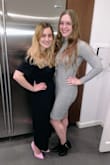 I bought a size M and wore this to my friend's bridal shower, with a long gold necklace, a gold bangle, and heeled black booties. I got so many compliments on it!
The fit is excellent - quite fitted, but stretchy and super comfortable for a flattering type of fit. (If you're self conscious about any belly showing, this may not be the dress for you, however it would work really well with spanx if need be.) The sleeves end just before the wrists, as shown in the picture, which is great for bracelets or watches. It is thick enough not to be see through, but not too thick. Great fall or winter (or freezing spring in my case) dress, easily dressed up or down, modest enough for a variety of occasions. Looks great with a leather or denim jacket for the more causal wear.
Highly recommended!
The only reason I took one star off is because a thread on the hem was unraveling when the dress arrived and, though I snipped off the unraveled bit, it has continued to come apart. That worries me a bit, as I wasn't planning on having it re-hemmed.
Other than that it was a fabulous purchase! - Sylvia M.