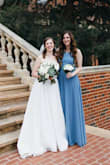 Bought this dress for a wedding I was in and I fell in love as soon as I got it. I wore 1.5in heels and the length was perfect. I was nervous about the back of the dress not fitting well but it was flattering and I got so many compliments! I hope I can wear this dress again some day. - Kayla N.