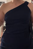 I really, really wanted to like this dress because it is so elegant, but there was just too much fabric at the waist and hips. It bunches even when you try to smooth it out. It is also too long, so a short girl would have to have it hemmed. The quality and color is very good though! - Tressa R.
