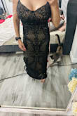 Dress is beautifully made! It's not made for big breasts, the straps are too cheap for the dress. The breast part is made for small ones so it doesn't look right. - Yvette E.