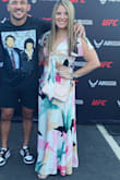 This two-piece dress is absolutely gorgeous. It's perfect for the spring or summertime. It fit very well. It does not have much stretch, and you'll have to be careful with what type of bra you wear. - Becky K.